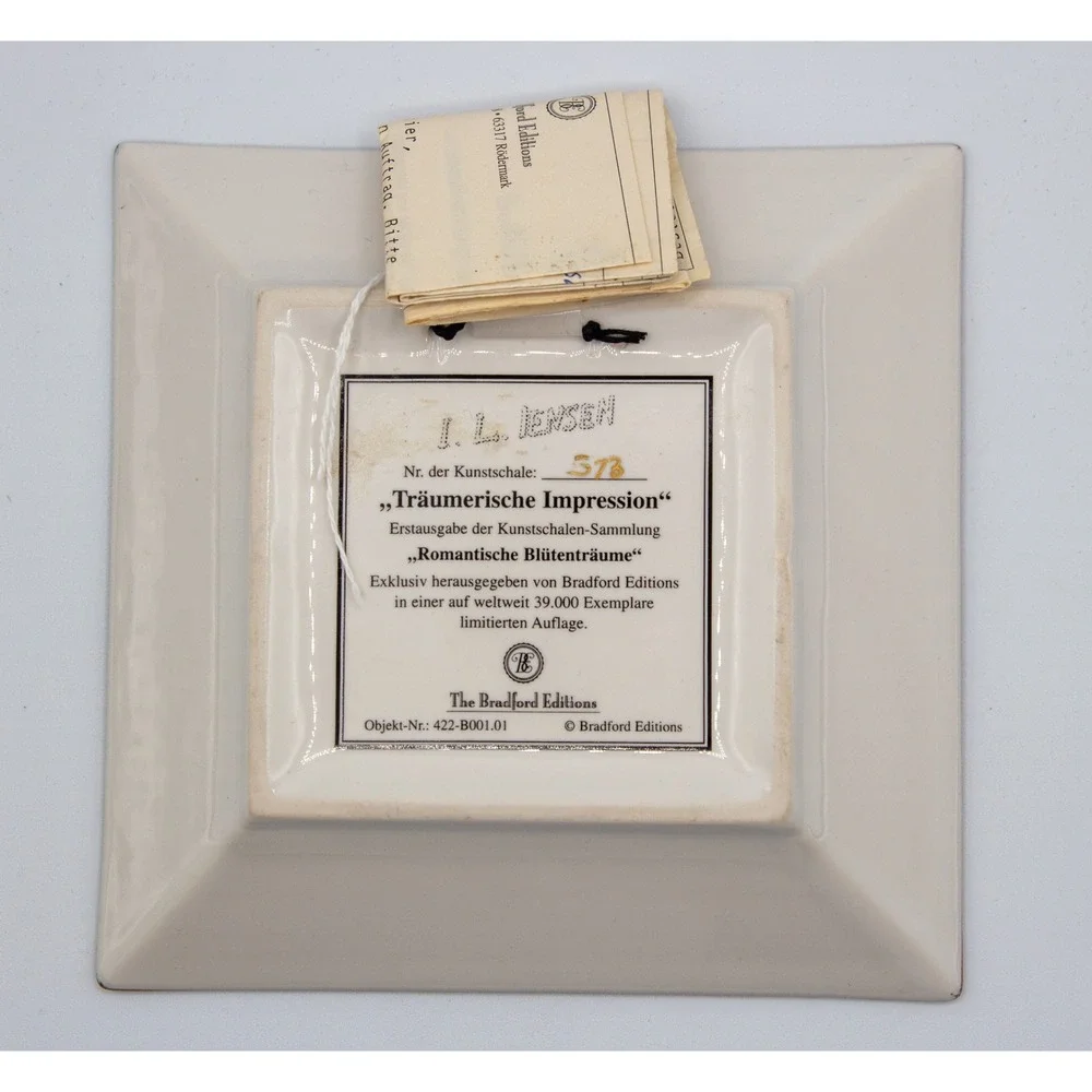 Bradford Editions‎ J.L. Jensen Traumerische Impression Floral Art Plate